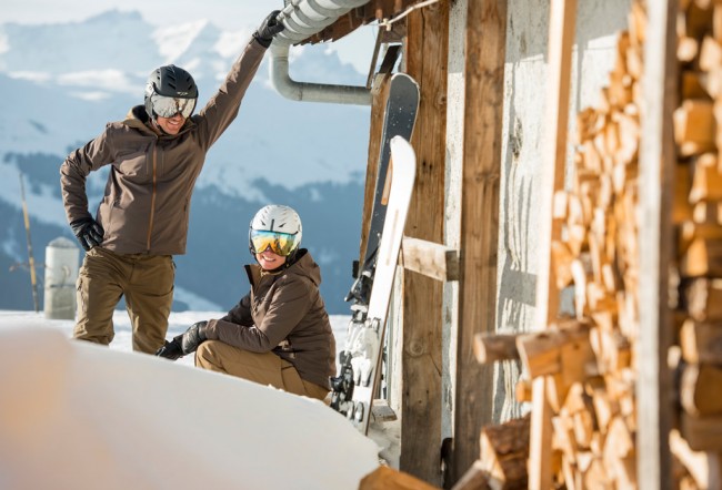 Pause beim Skifahren © Stöckli Swiss Sports AG